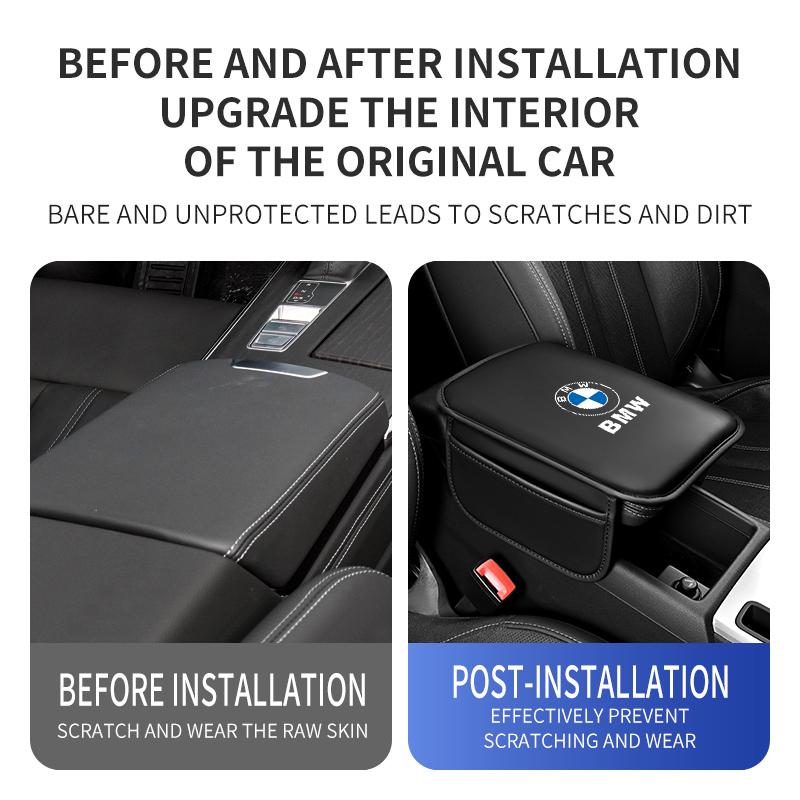 Motorcycle Sticker, Car Armrest Cushion Center Console Storage Pad, Armrest Box Protective Cover Mat Fit For BMW X1 X2 X3 X4 X5 BG34S