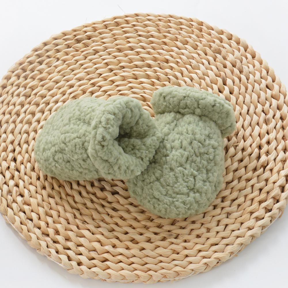 Двухслойные детские варежки: Защита от царапин, Теплый флис-пузырь для новорожденных