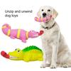 Dog Toy Lizard/Crocodile Shape Stress Relief Teeth Cleaning Soft Elastic Vocal Squeeze Amusing Toy