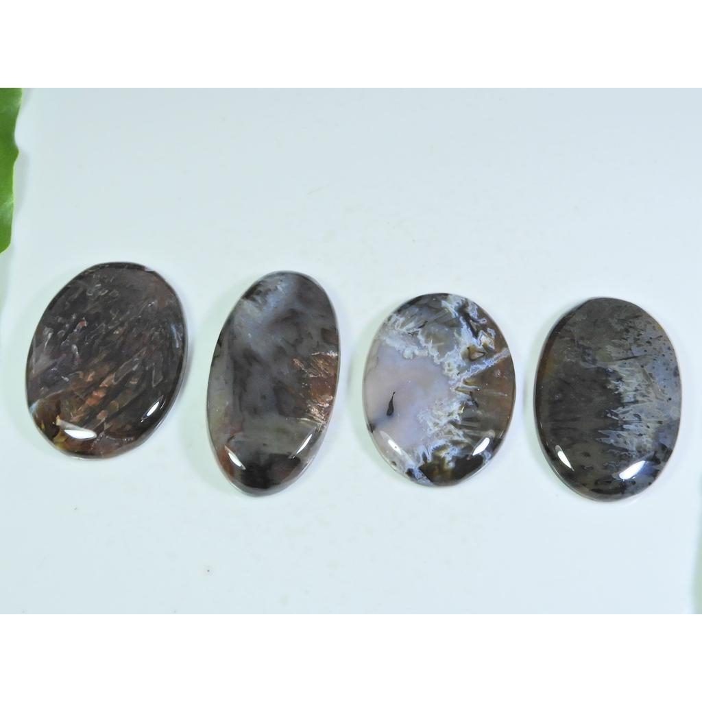 270Cts. Натуральный турецкий агат в виде палочки, овальный кабошон, россыпной драгоценный камень, лот из 4 штук A-201