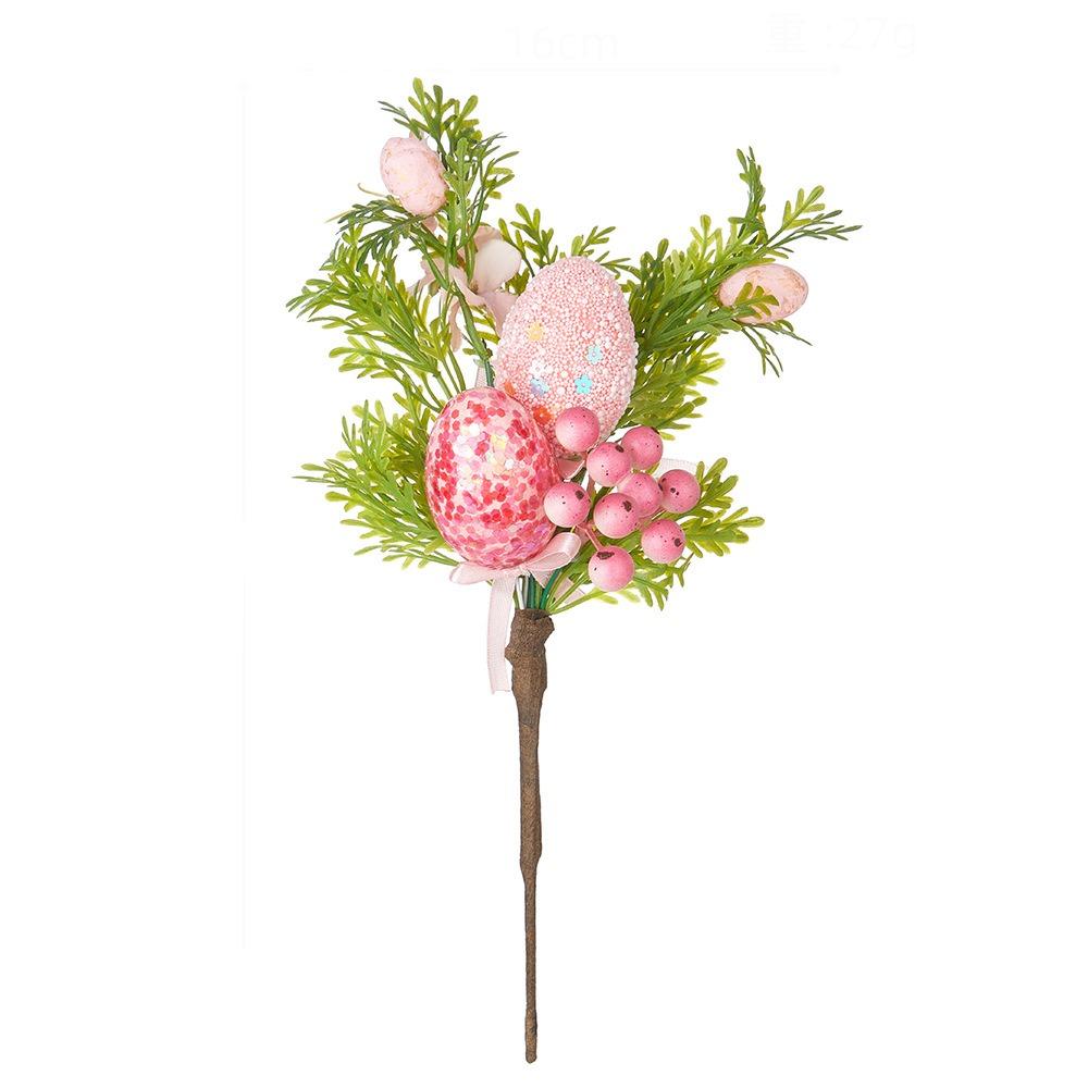 Artificial Eggs Tree Branch Colorful Painting Foam Egg Creative Fake Plant Festival Party