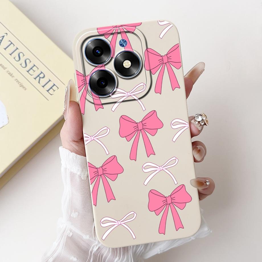 Чехол для Tecno Spark Go 2024 Tecno Spark 20c 20 Pop 8 Funda Эстетичный Мультяшный Панда Кролик Защита Камеры Матовый Мягкий Чехол