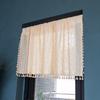 Japanese Short Curtain Half Curtain American Country Kitchen Coffee Curtain Half Curtain Partition Curtain Finished Japanese Style