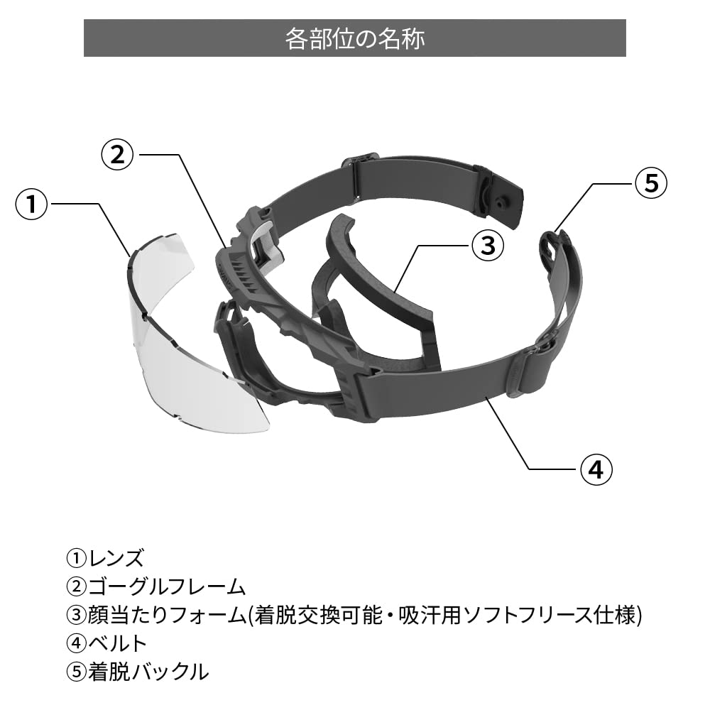 Запасная линза для тактических очков Light Smoke для [Swans] [LayLax] SG-2280 [L-SG-2280-H]