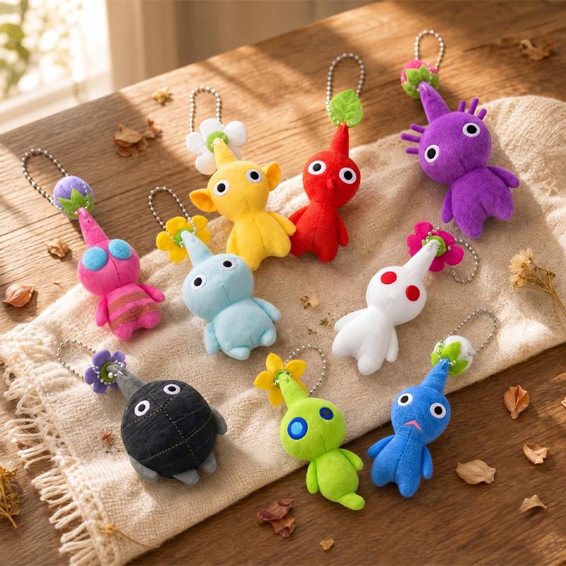 Плюшевая игрушка из серии Mini Pikmin, Аниме, Игровая атрибутика, Брелок, Подвеска для сумки, Аксессуар, Коллекционные предметы для фанатов, Праздничные подарки для друзей