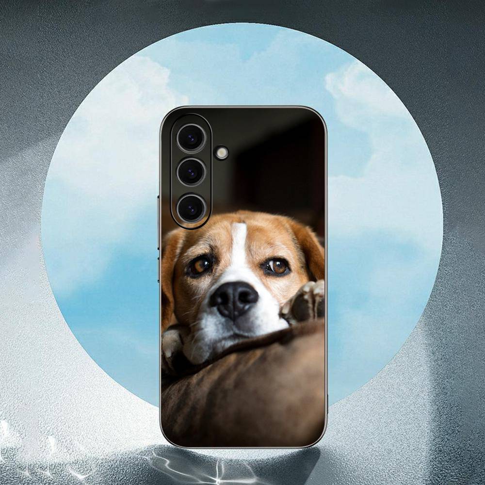 All kinds of posts of beagle For Samsung Galaxy S23 S24 S25 Ultra S22 Plus S21 Black Soft Case Waterproof Soft Case