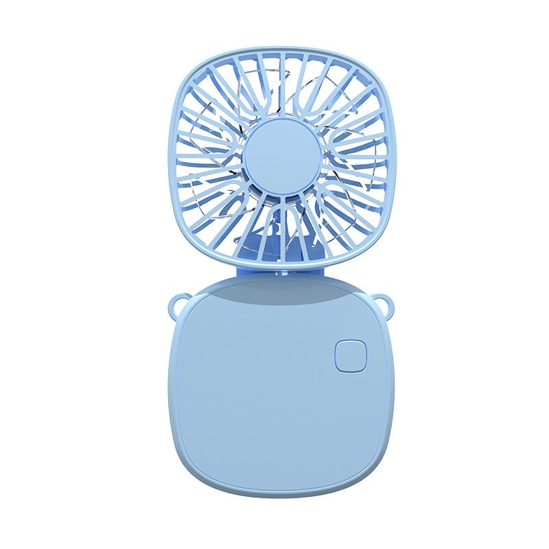 2025 New Handheld Neck Hanging Small Fan USB Mini Fan Charging Folding Desktop Gift Electric Fan