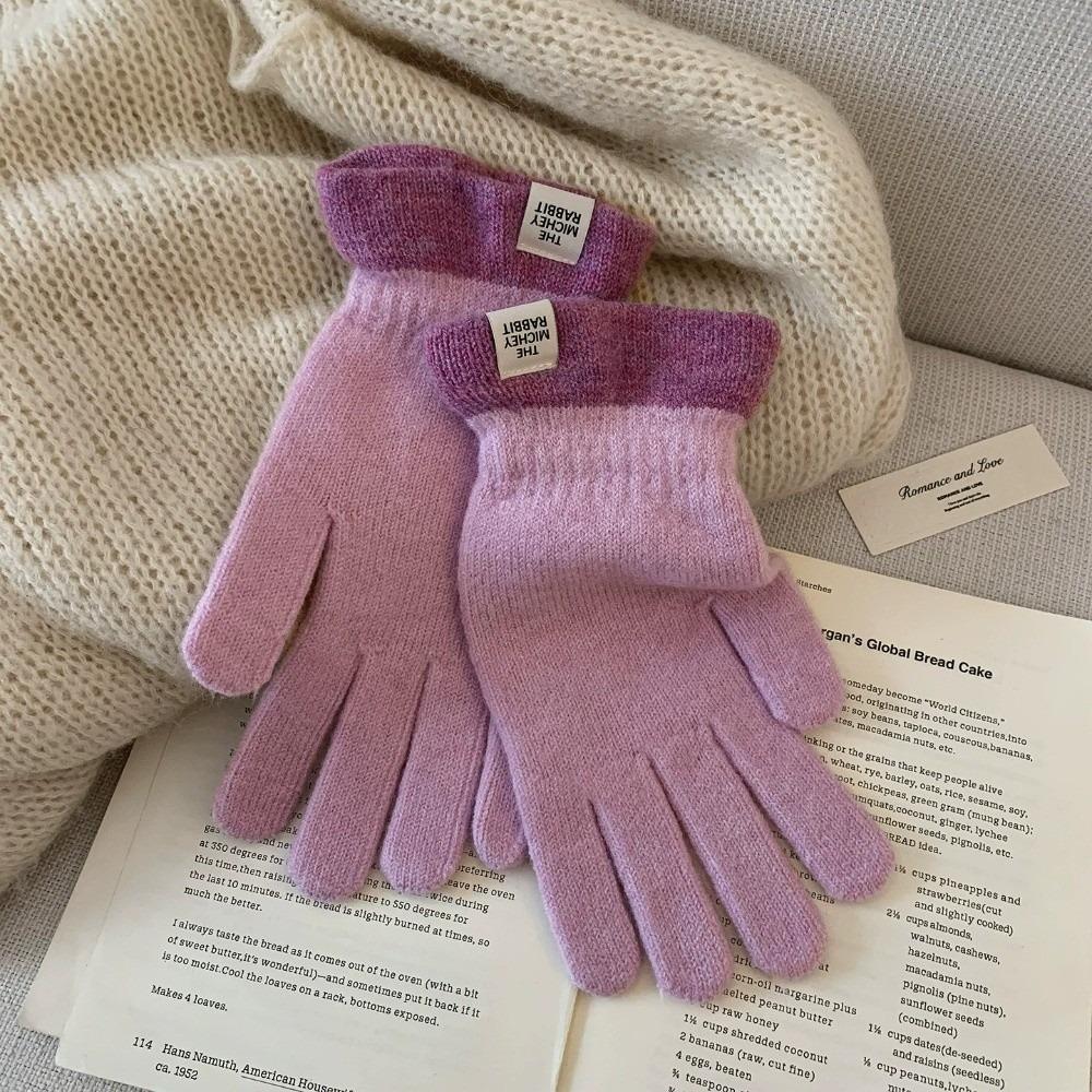 Cold Proof Full Finger Gloves Polyester Winter Warm Gloves One Tip Touch Screen Gloves For Women