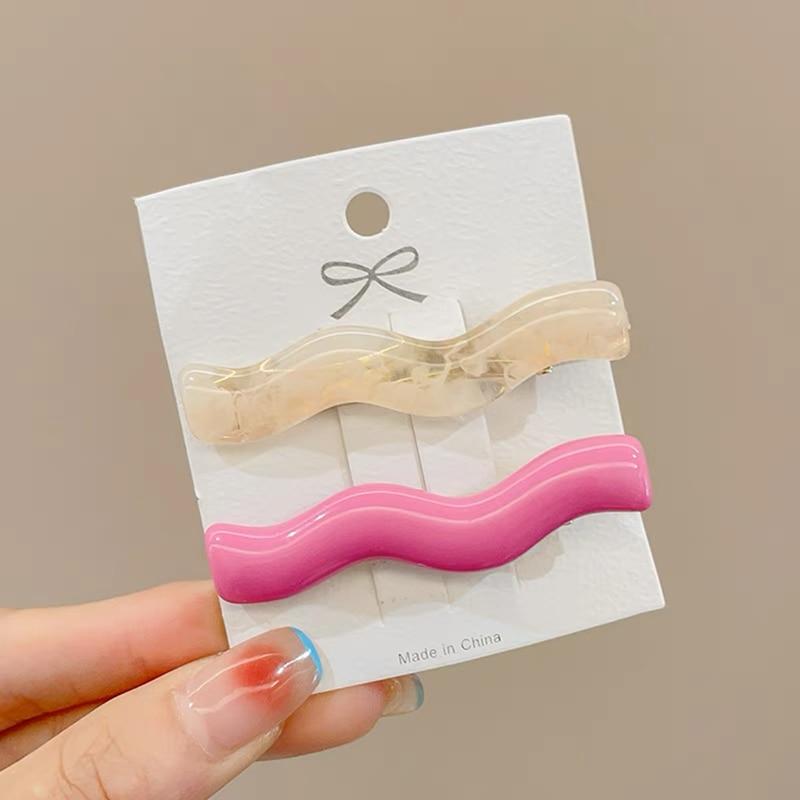 1 комплект, винтажные акриловые заколки для волос, корейские волнистые заколки с геометрическим рисунком, заколки для волос для женщин, аксессуары для волос, модные головные уборы для детей и девочек