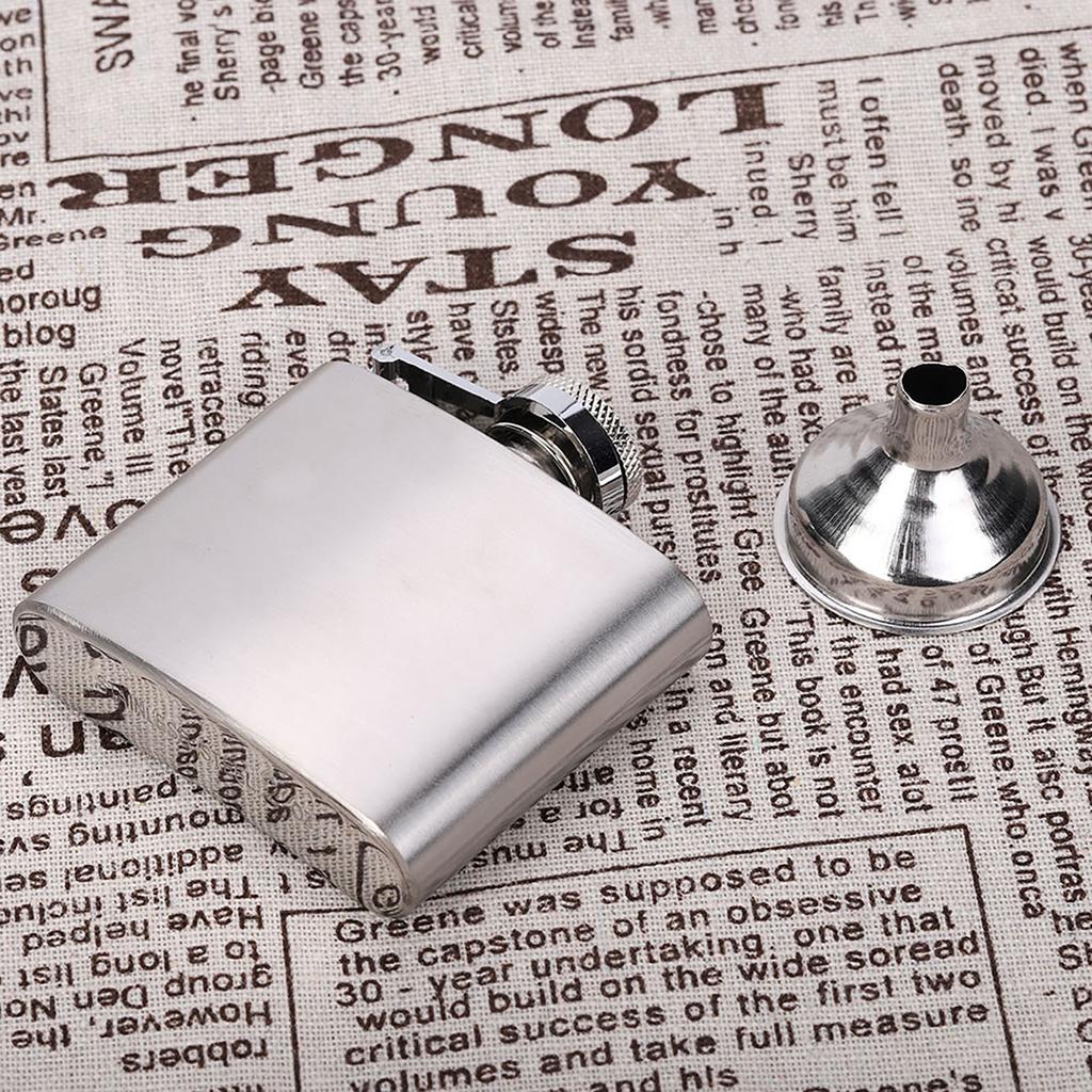 Портативная фляжка для вина и виски из нержавеющей стали, элегантный контейнер для бутылок алкоголя с воронкой, фляжка для алкоголя из нержавеющей стали, фляжка для вина