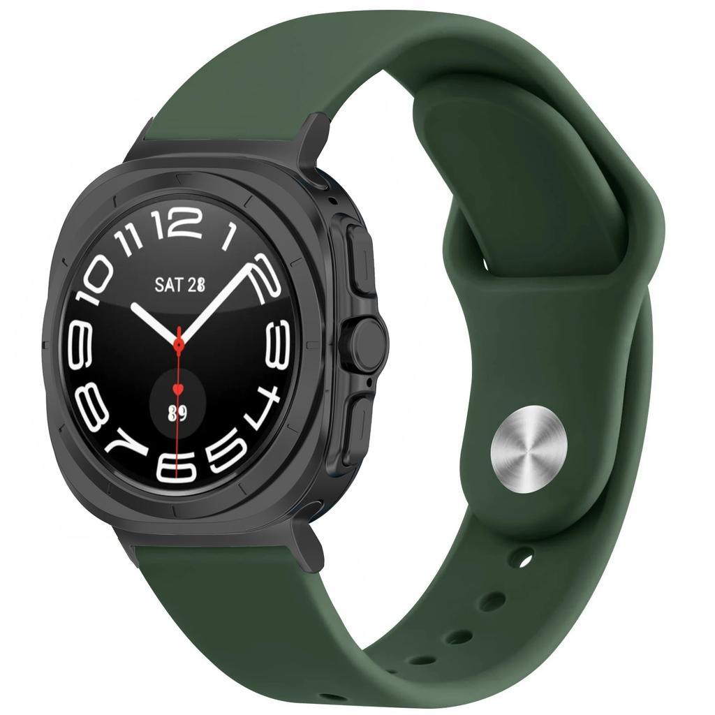 Спортивный силиконовый ремешок для Samsung Galaxy watch 7 ultra Ремешок 47 мм Аксессуары correa Браслет galaxy watch 7 FE 44 мм 40 мм 40 ремешок