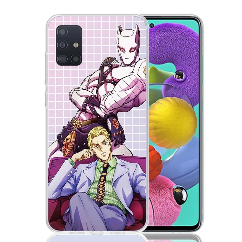 Чехол для телефона JoJo Adventure Killer Queen для Samsung Galaxy A52 A32 A22 A12 A02S A50S A30S A51 A31 AA71 Note 20 Ultra 10 S10 Plus