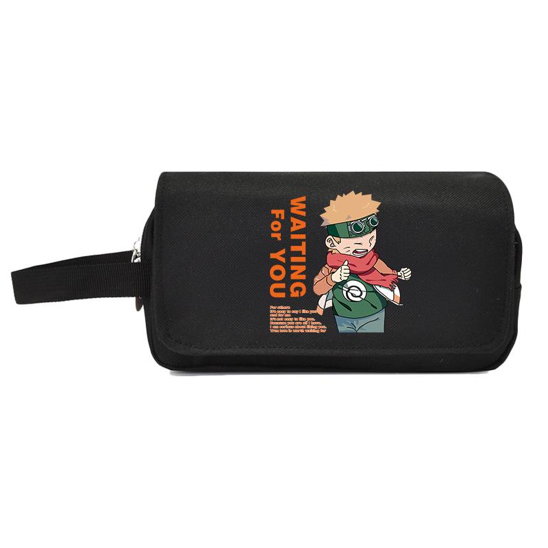 Naruto Edition Japanese-Style Pencil Case for Students, Large Capacity, Anime Design