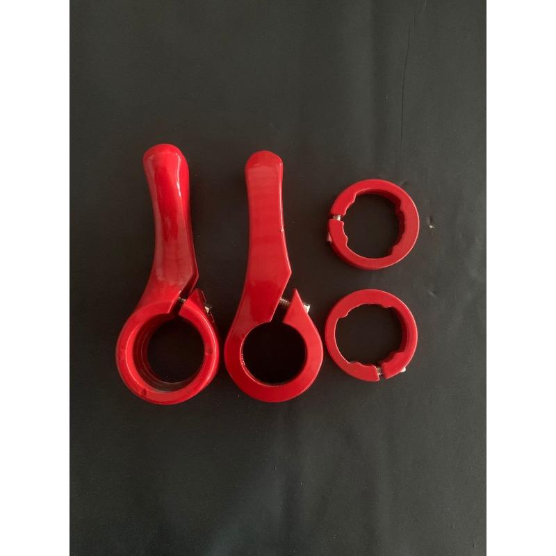 Bull horn handle set bicycle equipment