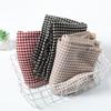 Black and White Wool Scarf Women's Autumn and Winter Long Versatile Thickened Dual-purpose Shawl Grid