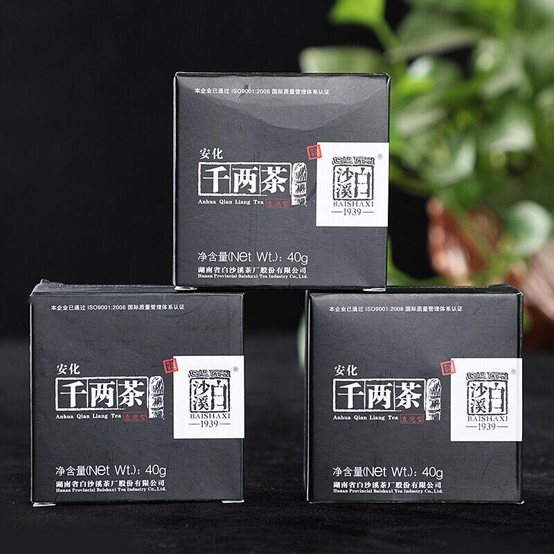 BAISHAXI Qian Liang Cha Hunan Anhua Темный чай 320 г QianLiang Tea Brick Черный чай