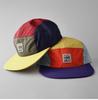 Five-Panel Colorblock Quick-Dry Flat-Brim PVC Baseball Cap Unisex Fashionable Trendy Youthful Lively Casual All-Match