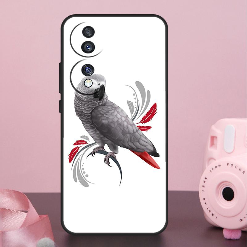 African Grey Parrot Case For Honor X9a X8a X7a X6a X7 X8 X9 X9b X8b Honor 10 50 70 90 Lite Magic 6 5 Pro Cover