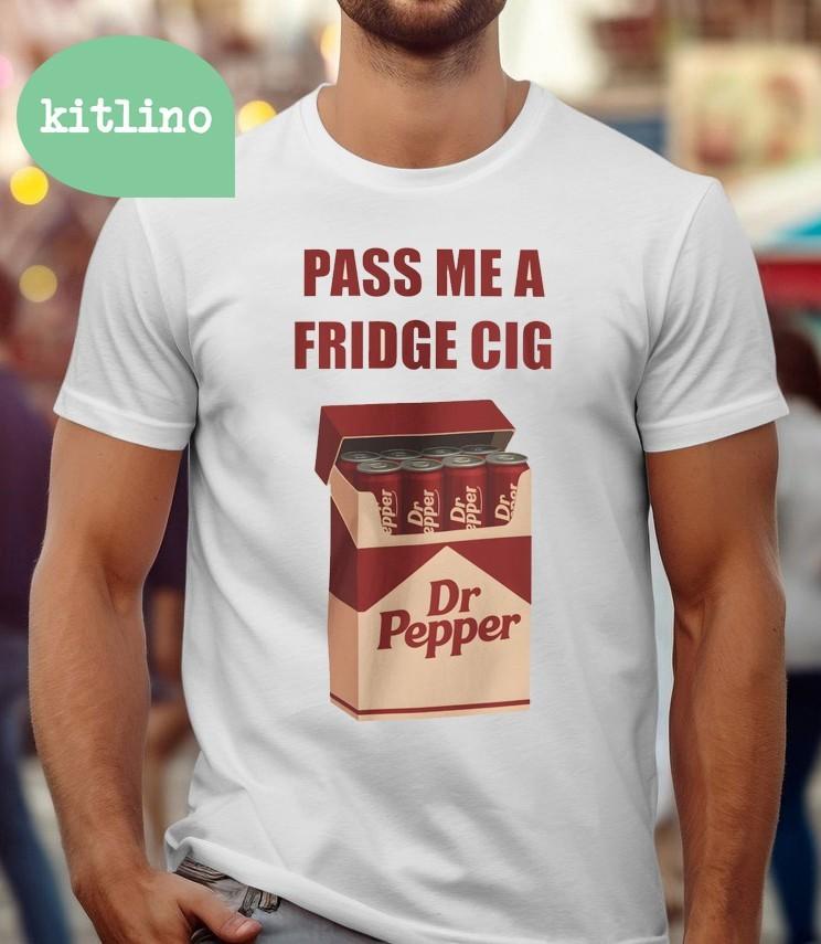 Передай мне холодильник Сигареты Dr Pepper F47910 Унисекс Футболка