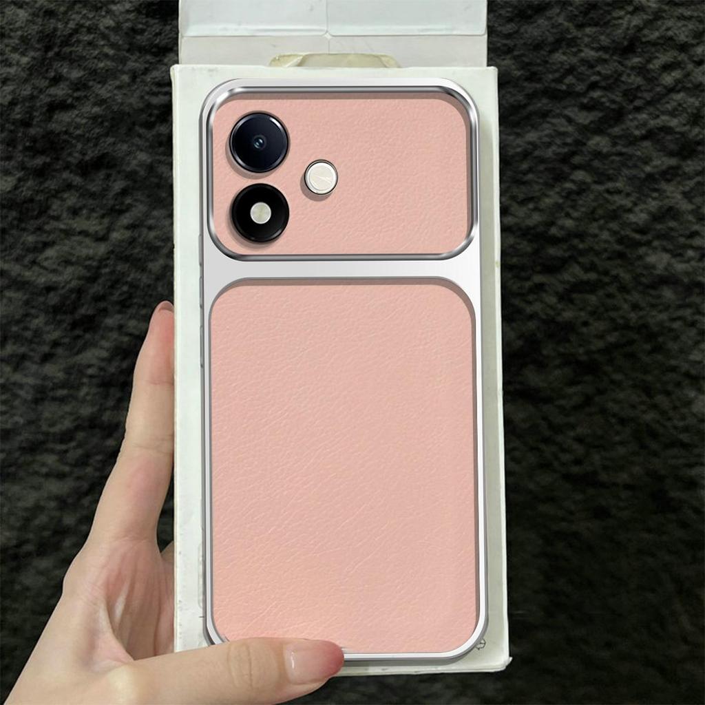 Премиальный кожаный чехол Executive для Xiaomi Redmi Note 17 5G 4G с большим окном и защитой объектива