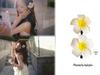 Заколка для волос Plumeria в тайском стиле - пляжный, дорожный, праздничный цветочный аксессуар
