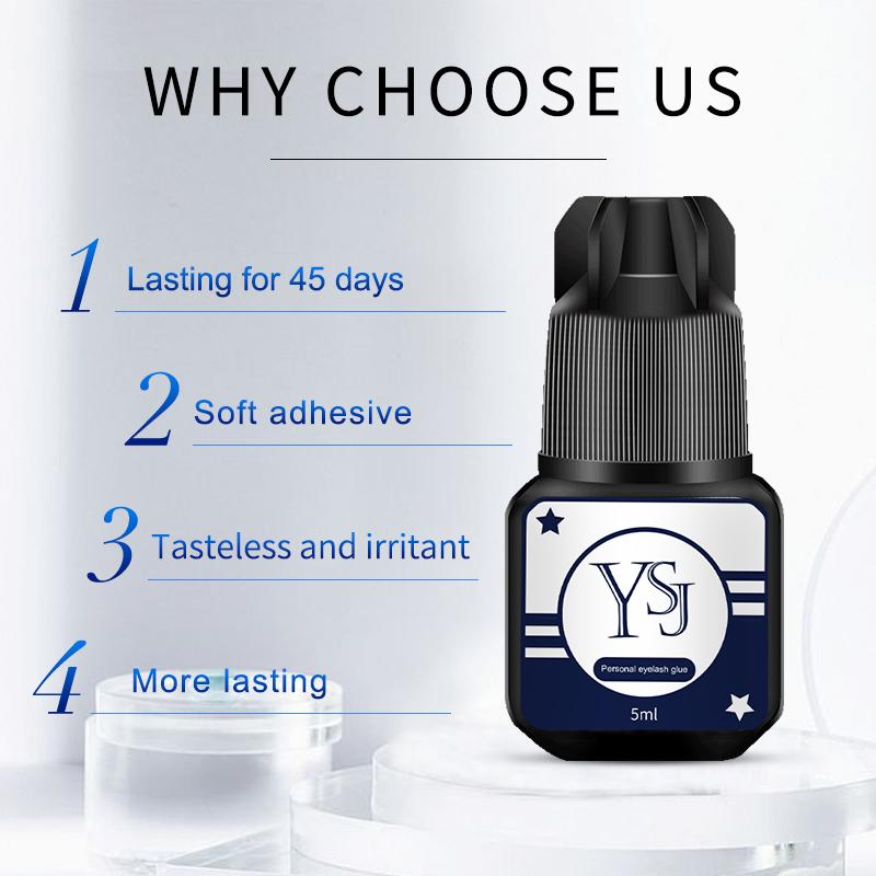 5 мл клей для наращивания ресниц, долговечный клей для прививки ресниц, быстросохнущий клей, черный клей, не раздражающий макияж