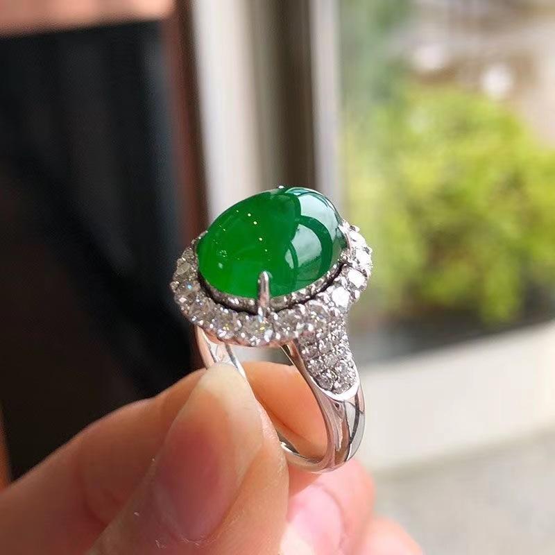 Классические винтажные кольца из натурального зеленого хотанского нефрита для женщин. Модное и высококачественное классическое ювелирное обручальное кольцо.