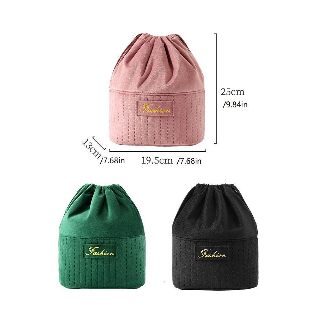 Large Capacity Cosmetic Bag Lightweight Washroom Storage Bag Drawstring Makeup Bag Travel Use