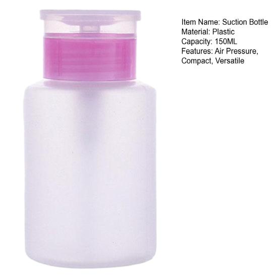 150 мл флакон с воздушным давлением, маникюрный инструмент, компактный прочный диспенсер для снятия лака, универсальный флакон с присоской