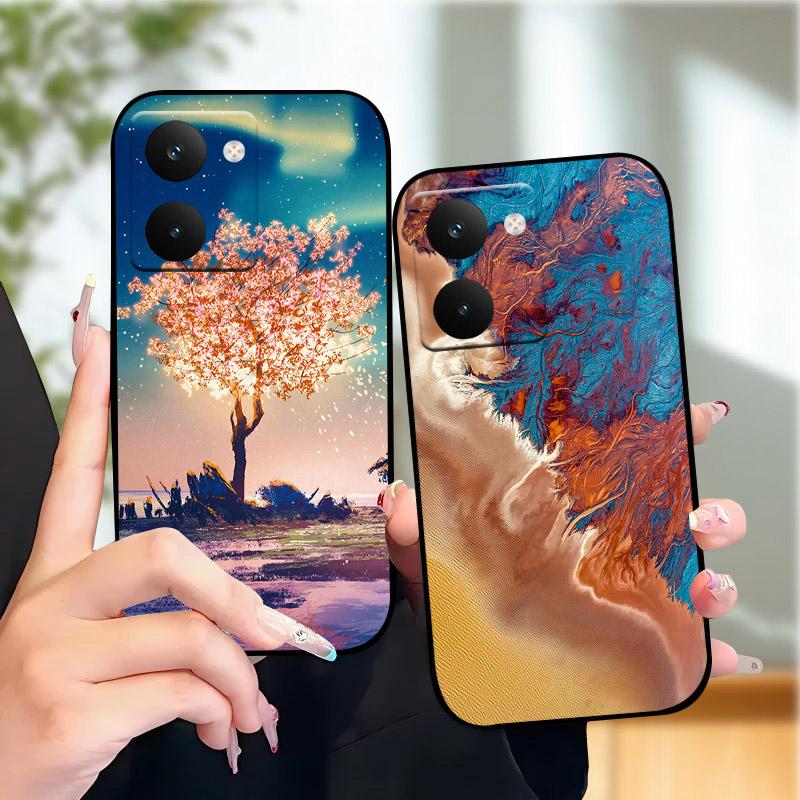 Чехол для Realme P3 Ultra RMX5030 Стильная Раскраска Мягкий Силиконовый Чехол для Телефона из ТПУ Для Realme P3 Ultra 5G Чехлы Оболочка P3Ultra