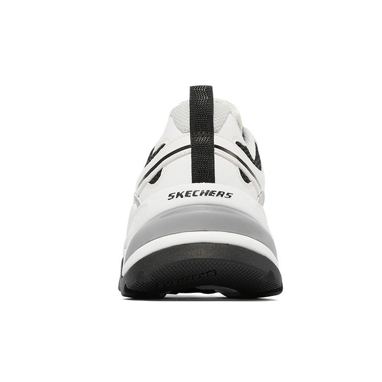 Skechers Stamina V2 Функциональные Ретро Износостойкие Увеличенная Высота Низкие Папины Кроссовки Женская кепка Черный Белый 149514-WBK