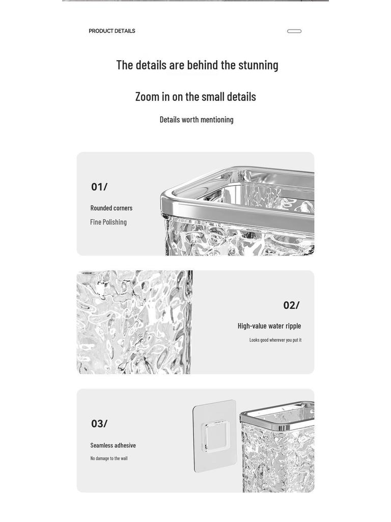 Настенная полка для хранения в ванной без сверления для мочалок и косметики