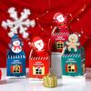 Hollow Christmas Gift Packaging Box Cartoon Christmas Eve Apple Packaging Box Santa Claus Snowman Pattern Paper Box Empty Box