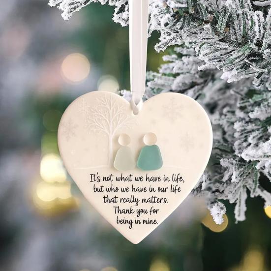 Christmas Pendant To Our Friends Letter Pattern Festive Atmosphere Hanging Decoration Living Room Bedroom Garden Decor