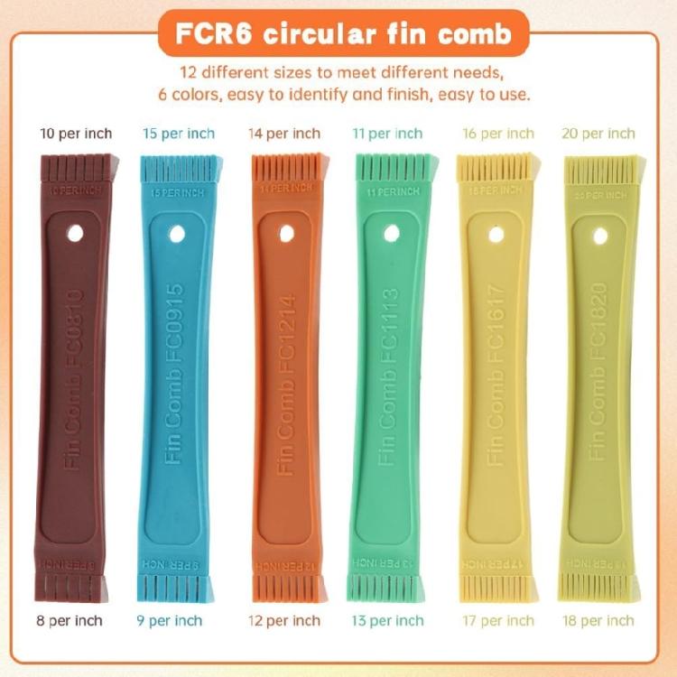 Air Conditioning Brush Set Includes Fin Comb Air Conditioner Fin Cleaner Condenser Radiator Fin Comb Alignment Tool