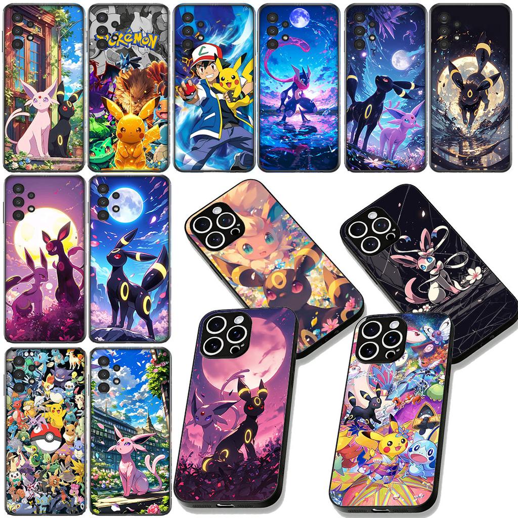 Чехол для телефона Espeon P-Pokemons Umbreon P-Pikachus для Xiaomi Redmi Note 12 11 10 A3 Pro 10A 10C 12C Note12 5G Защитный чехол