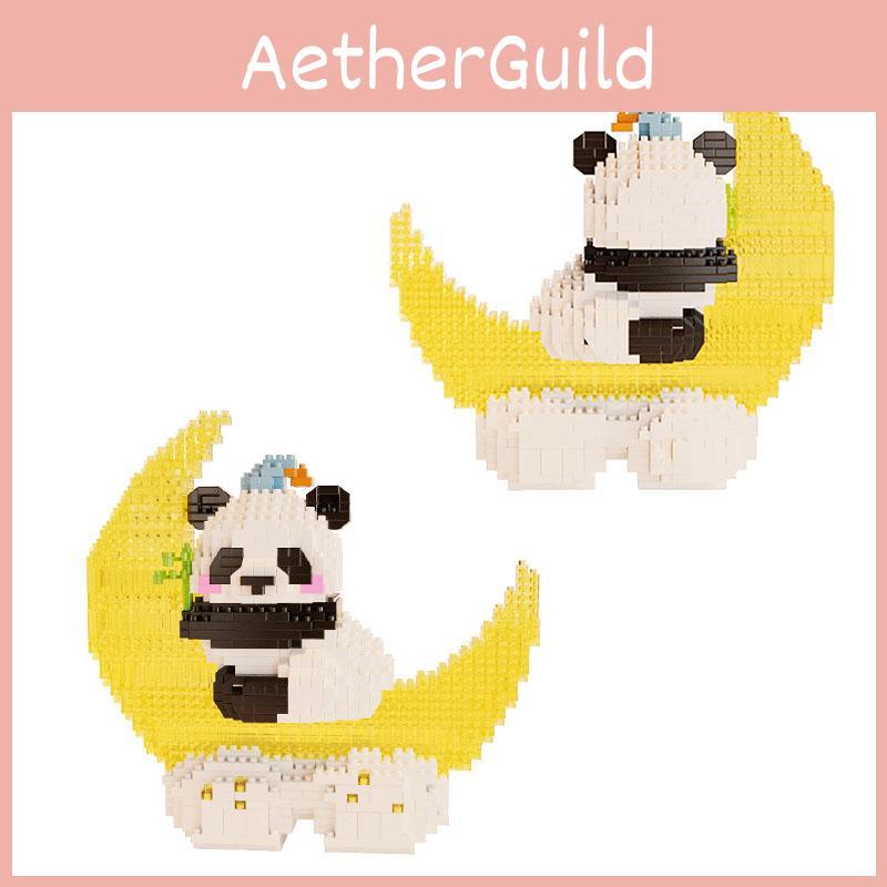 Игрушка Конструктор Панда Креативный Подарок на День Рождения для Парня/Девушки Изготовлена из Пластика/АБС-материала Включает 800+ Деталей, похожих на Бриллианты