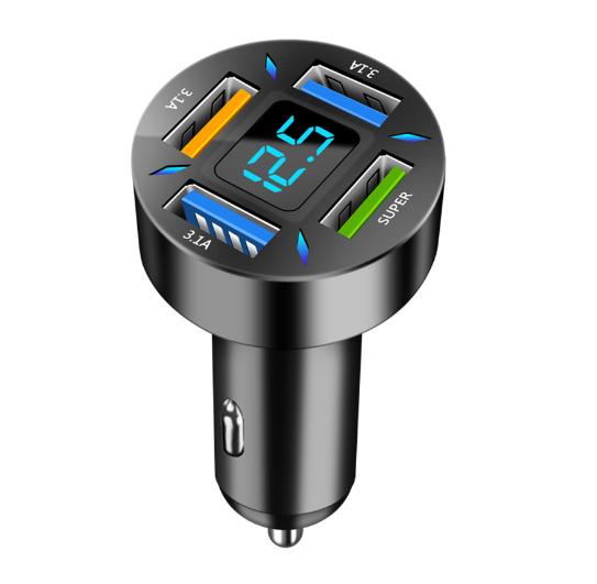66 Вт 4 порта USB PD быстрое автомобильное зарядное устройство QC3.0 Type C быстрая зарядка автомобильный адаптер прикуриватель разветвитель для iPhone Xiaomi