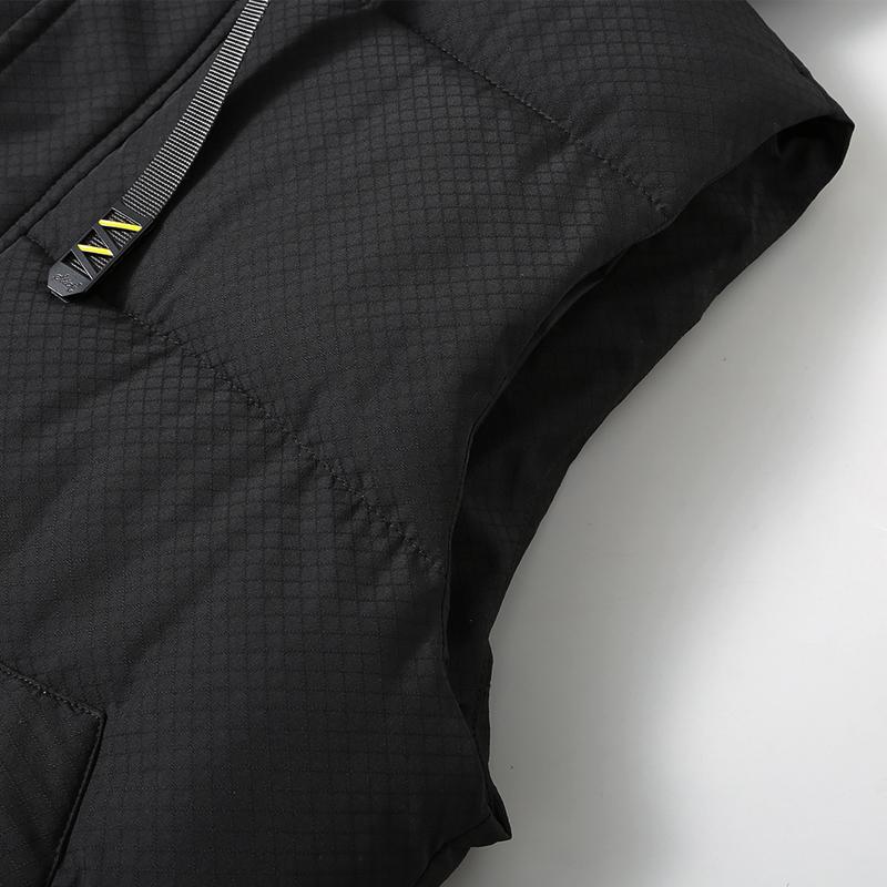 Жилет для мужчин, большие размеры S-8XL, водонепроницаемая парка без рукавов, мужской жилет, модный мужской теплый жилет с капюшоном, стеганое пальто в корейском стиле