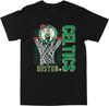Мужская футболка Philcos NBA Бостон Селтикс Черная Премиум Gildan Blanks