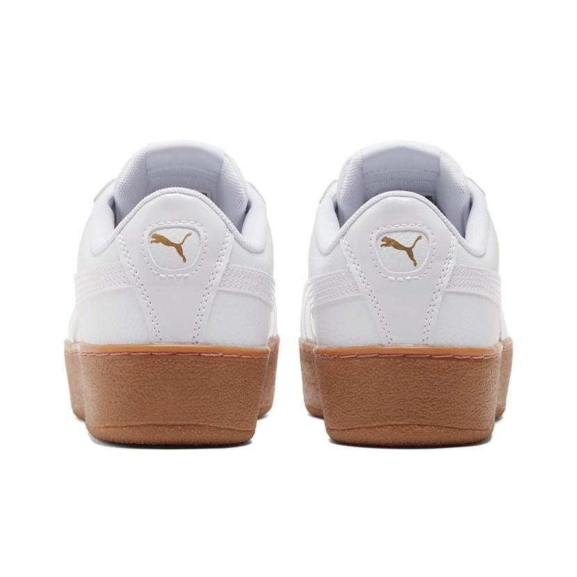 Puma Кроссовки Vikky Platform с низким верхом, с защитой от трения, прочные, легкие, женские кроссовки, белые 384643-03