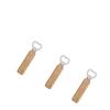 Wooden Bottle Opener, Stainless Steel Wood Handheld Beer Opener, Funny Bartender Bottle Opener for Groomsmen Gifts,
