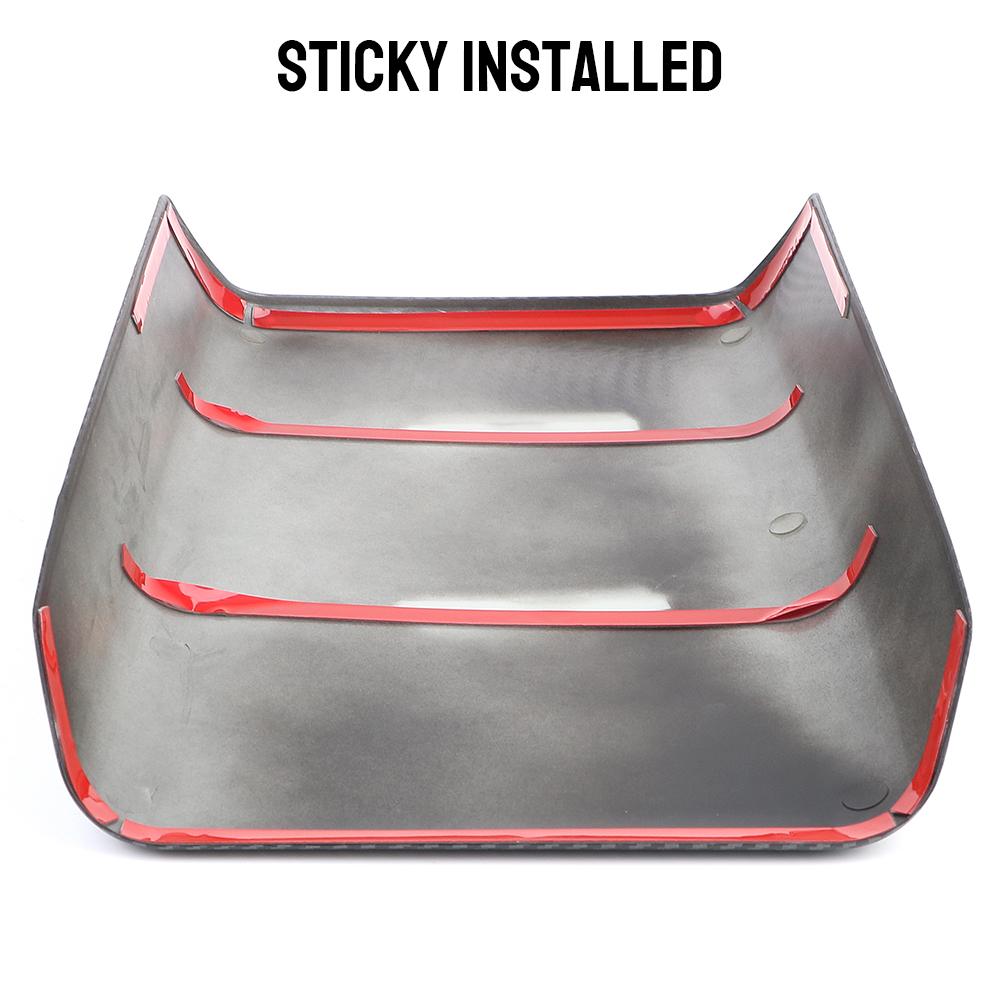 Для Tesla Model 3 Model Y 2019-2022 защитная декоративная крышка из углеродного волокна черного матового цвета для центральной консоли и подлокотника