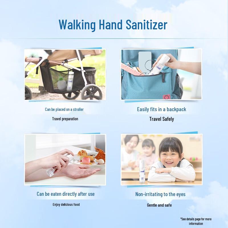 Blue Moon Unscented Hand Sanitizer Spray (3 x 50ml)