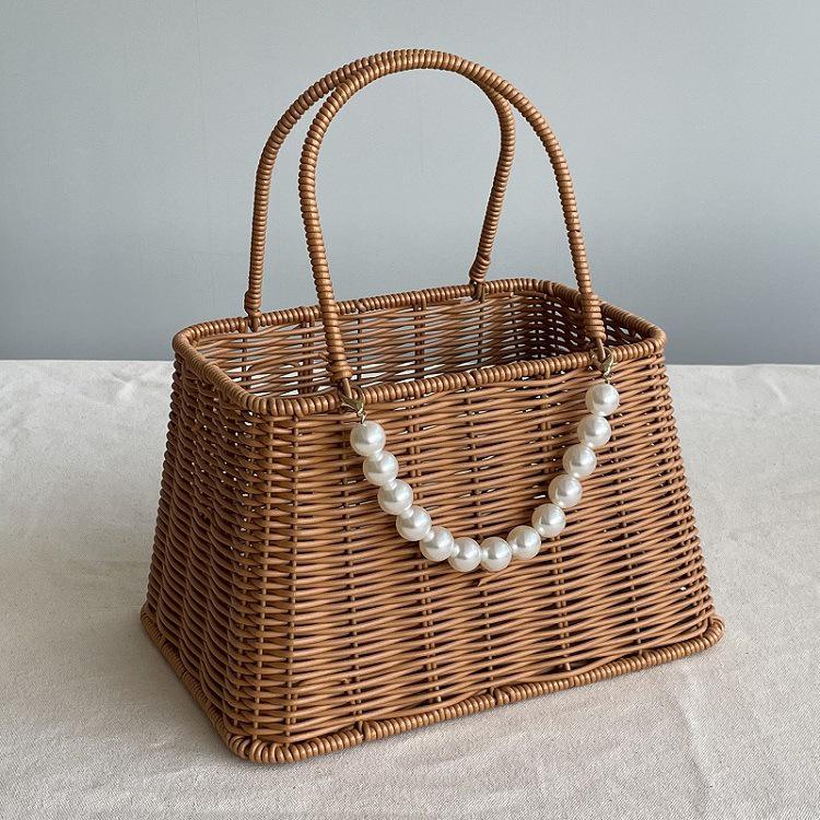 Подарочная корзина из ротанга ручной работы: Плетеный держатель для пикника и свадьбы