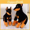 Sitting Dog Dobermann Plush Toy Animal Stuffed Doll Home Decoration Gift Kids
