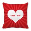 Big Love Valentine'S Day Digital Printing Short Plush Pillow Covers Decorative For Car Sofa Office Cushion Cover Home Goods