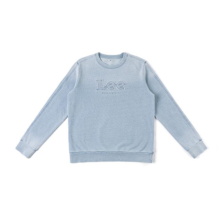 Lee SS26 Серия Workwear Originals Круглый вырез Пэчворк Логотип Повседневная толстовка Женская толстовка LWT012098207755A09771