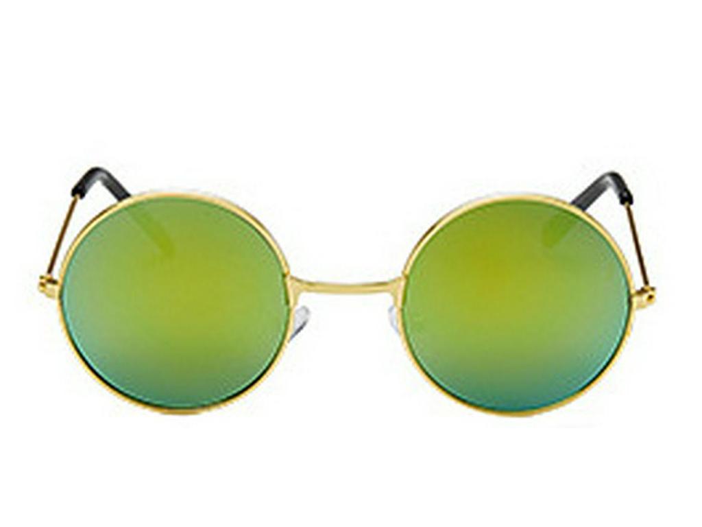 Retro Round Frame Sunglasses for Kids: Colorful Reflective Lenses for Boys, Girls, and Babies.