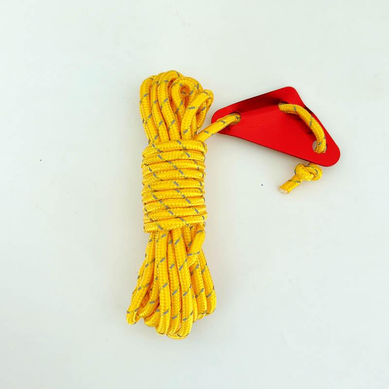 5 мм светоотражающий ветрозащитный трос для кемпинговой палатки с треугольной пряжкой, длина 4 м